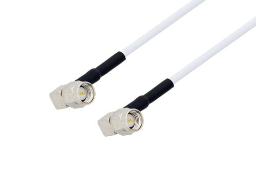 SMA オス 直角 〜 SMA オス 直角ケーブル、RG188 同軸、熱収縮チューブ