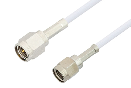 SMA オス 〜 逆極性 SMA オス ケーブル、RG188 同軸、鉛フリーはんだ