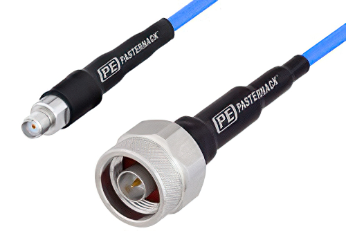 SMA メス 〜 N オス、プレシジョンケーブル 72 インチ長、PE-P141 同軸