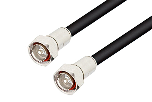 7/16 DIN オス 〜 7/16 DIN オス ケーブル、RG217 同軸、鉛フリーはんだ