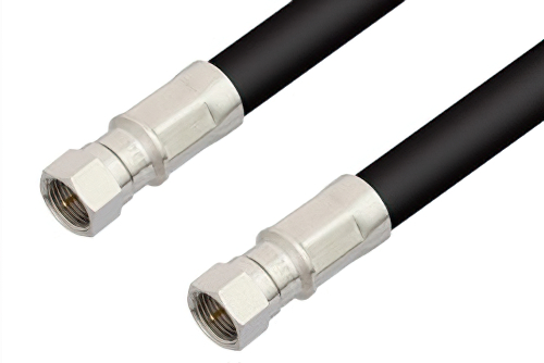 75 Ω F オス 〜 75 Ω F オス ケーブル、75 Ω RG11 同軸、鉛フリーはんだ