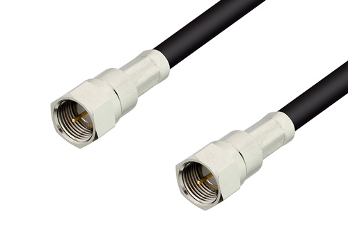 75 Ω F オス 〜 75 Ω F オス ケーブル、75 Ω RG59 同軸