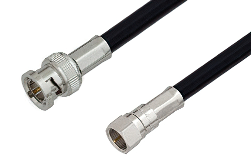 75 Ω F オス 〜 75 Ω BNC オス ケーブル、75 Ω RG6-CATV 同軸