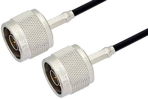 N Male to N Male Cable Using RG174 Coax , LF Solder