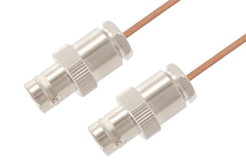 BNC メス ～ BNC メス ケーブル, RG178 同軸, 鉛フリーはんだ