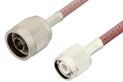 N オス 〜 TNC オス ケーブル、RG142 同軸