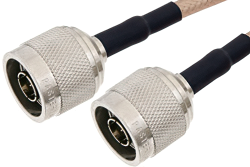 N オス 〜 N オス ケーブル、RG141 同軸