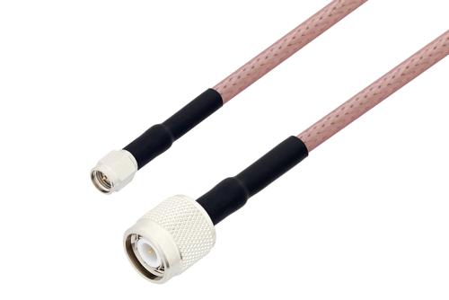 SMA オス 〜 TNC オス ケーブル、RG142 同軸、熱収縮チューブ