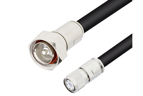 7/16 DIN オス 〜 HN オス ケーブル、RG217 同軸 、鉛フリーはんだ