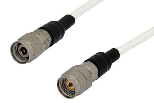 2.4mm オス 〜 1.85mm オス、プレシジョンケーブル 18 インチ長、095シリーズ 同軸、鉛フリーはんだ