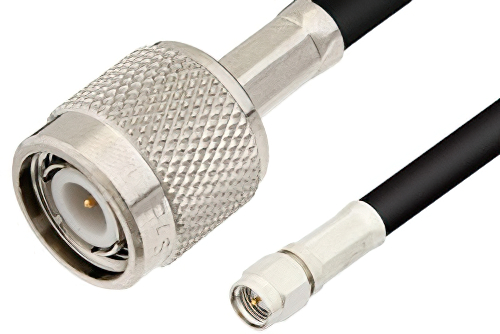 SMA オス 〜 TNC オス ケーブル、75 Ω RG59 同軸