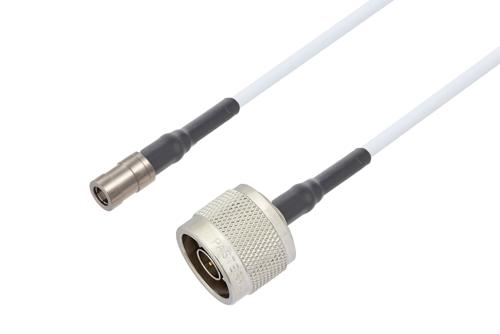 SMB プラグ ～ N オス, ケーブル RG188 同軸, 熱収縮チューブ