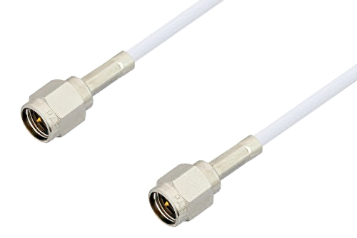 SMA オス 〜 SMA オス ケーブル、75 Ω RG187 同軸