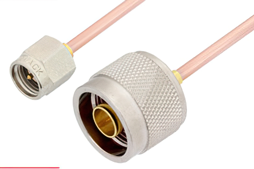 SMA オス 〜 N オス ケーブル、RG405 同軸
