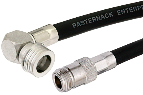 N メス 〜 QN オス 直角ケーブル、RG213 同軸