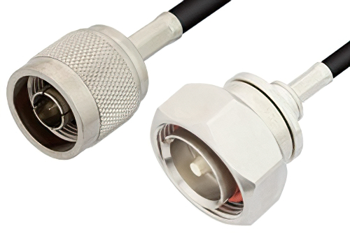 N オス 〜 7/16 DIN オス ケーブル、PE-C195 同軸