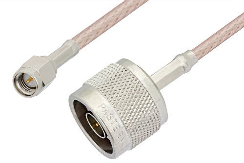 SMA オス 〜 N オス ケーブル、RG316-DS 同軸、鉛フリーはんだ