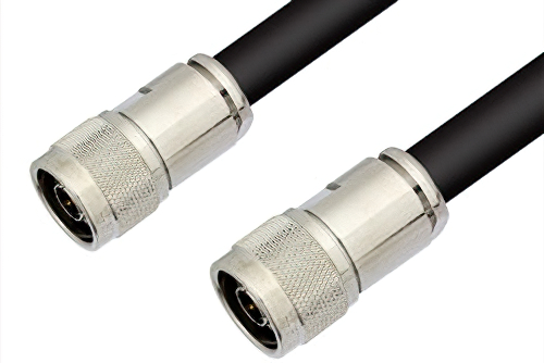 N オス 〜 N オス ケーブル、RG217 同軸、鉛フリーはんだ