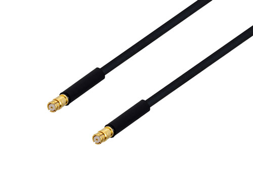 SMP メス 〜 SMP メス ケーブル、PE-SR405FLJ 同軸 、熱収縮チューブ付