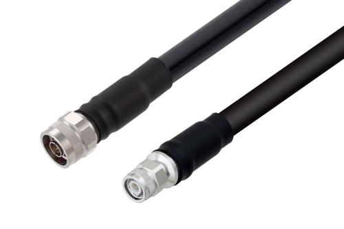 TNC Male to N Male Cable Using LMR-600 Coax , LF Solder