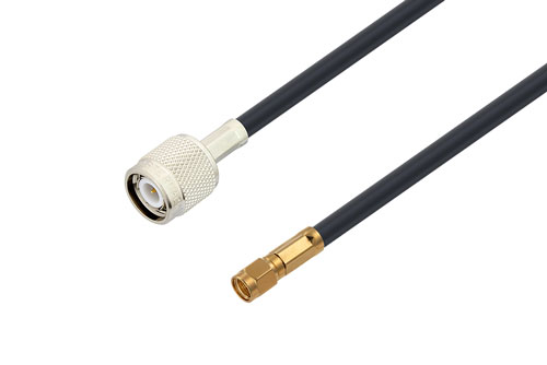 TNC オス ～  SMA オス, ケーブル LMR-240 同軸 , 鉛フリーはんだ