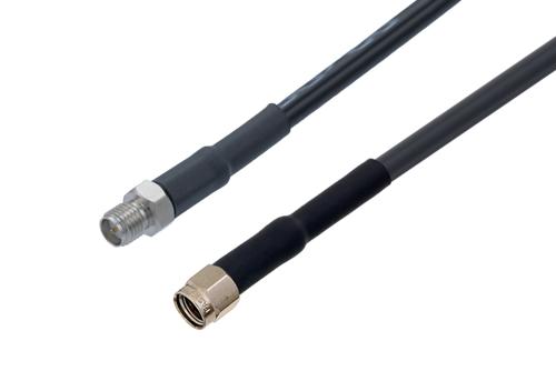 逆極性 SMA オス 〜 逆極性 SMA メス ケーブル、LMR-195 同軸、熱収縮チューブ