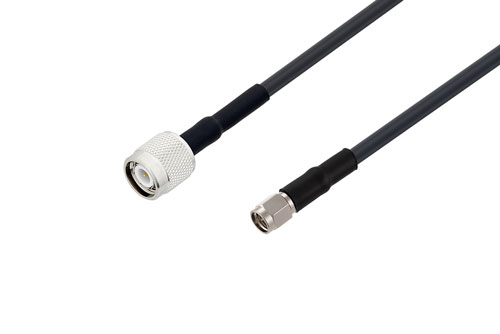 SMA オス 〜 TNC オス ケーブル、LMR-195 同軸、熱収縮チューブ