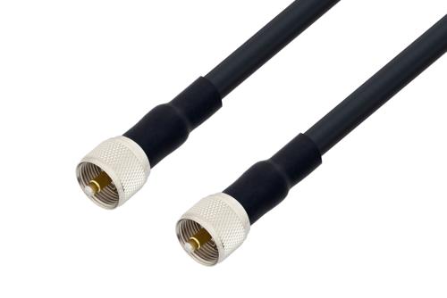 UHF オス 〜 UHF オス ケーブル、LMR-400 同軸、熱収縮チューブ