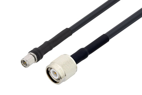 SMA Male to TNC Male Cable Using LMR-240-UF Coax with HeatShrink