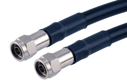 75 Ω N オス ～ 75 Ω N オス 低損失ケーブル, 75 Ω LMR-600-75-DB 同軸, Times Microwave 製品使用