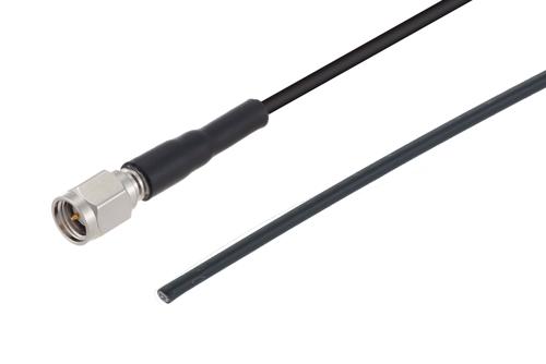 SMA オス ～ ストレート カットリード 低損失ケーブル, LMR-100A-UF 同軸, Times Microwave 製品使用