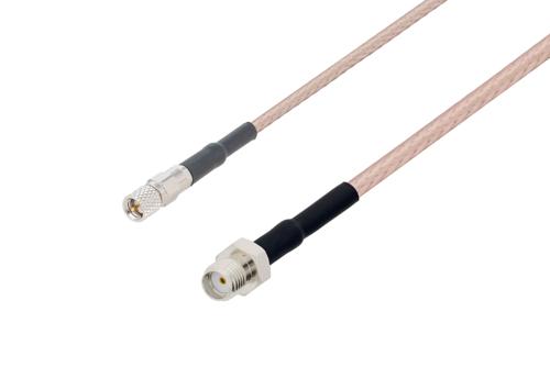 10-32 オス ～ SMA メス ケーブル, RG316-DS 同軸, 熱収縮チューブ付