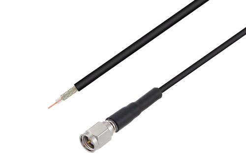 SMA オス ～ 先端成形済ケーブル, RG174 同軸