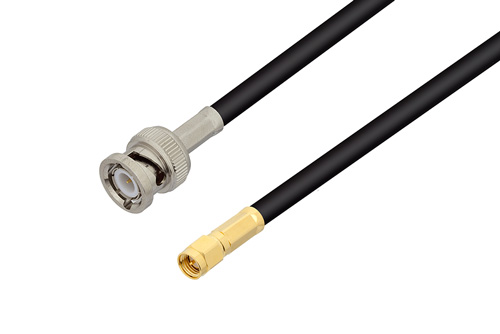 BNC オス 〜 SMA オス ケーブル、LMR-240-UF 同軸