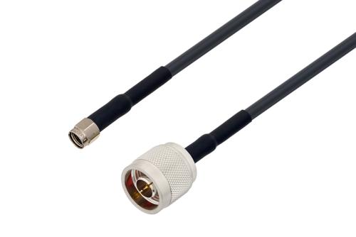 逆極性 SMA オス 〜 N オス ケーブル、LMR-195 同軸、熱収縮チューブ