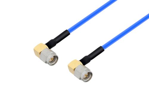 SMA オス 直角 〜 SMA オス 直角ケーブル、PE-P086 同軸、熱収縮チューブ