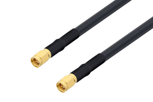 SMA オス 〜 SMA オス ケーブル、LMR-240-UF 同軸、熱収縮チューブ