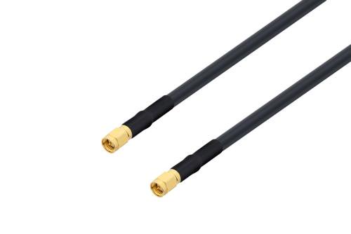 SMA オス 〜 SMA オス ケーブル、LMR-240-UF 同軸、鉛フリーはんだ