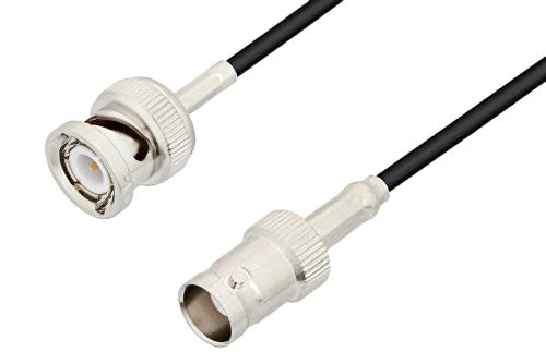 SMA メス 4ホールパネル 〜 切り離し同軸線、加工無し 雌雄同形 ケーブル、PE-SR402FL 同軸