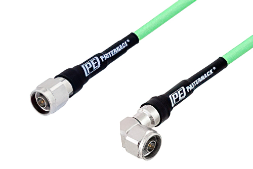 N オス 〜 N オス 直角、低損失テストケーブル、PE-P300LL 同軸