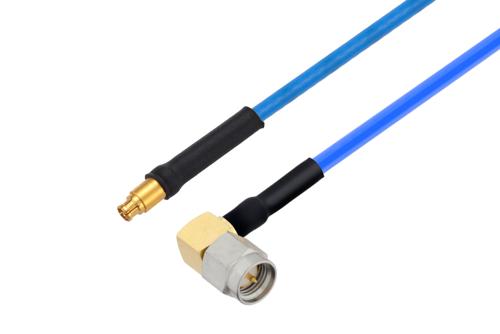 SMA オス 直角 〜 Mini SMP メス ケーブル、PE-P086 同軸