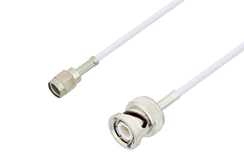 逆極性 SMA オス 〜 BNC オス ケーブル、RG188 同軸