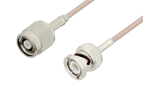 逆極性 TNC オス 〜 BNC オス ケーブル、RG316 同軸