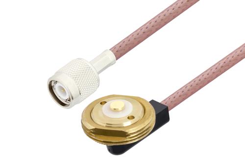 TNC オス 〜 NMOマウント 雌雄同形 ケーブル、RG142 同軸