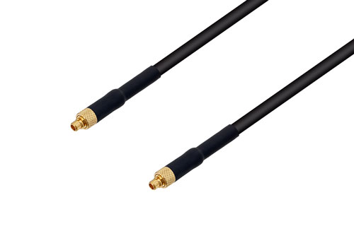 MMCX プラグ 〜 MMCX プラグ ケーブル、LMR-100 同軸、熱収縮チューブ