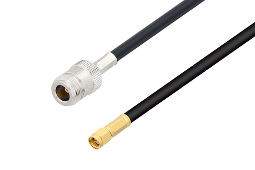 SMA オス 〜 N メス ケーブル、LMR-240-UF 同軸