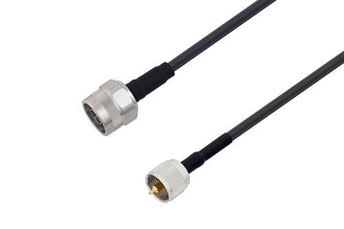 N オス 〜 UHF オス ケーブル、LMR-195 同軸