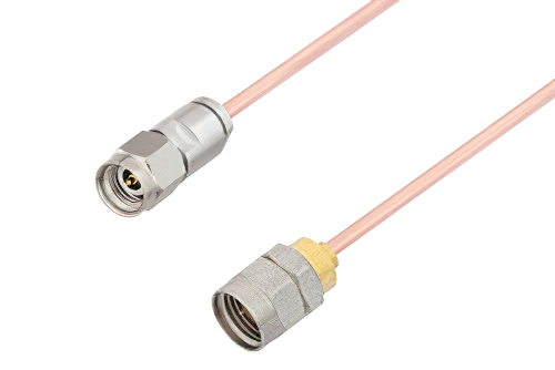 2.92mm Male to 1.85mm Male Cable Using RG405 Coax, LF Solder, RoHS