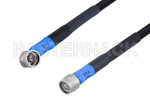 Handheld RF Analyzer Rugged Phase Stable Cable  N オス 〜 N オス 直角ケーブル、PE-FF430 同軸