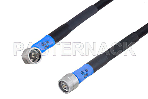 Handheld RF Analyzer Rugged Phase Stable Cable  N オス 〜 N オス 直角ケーブル、PE-FF430 同軸